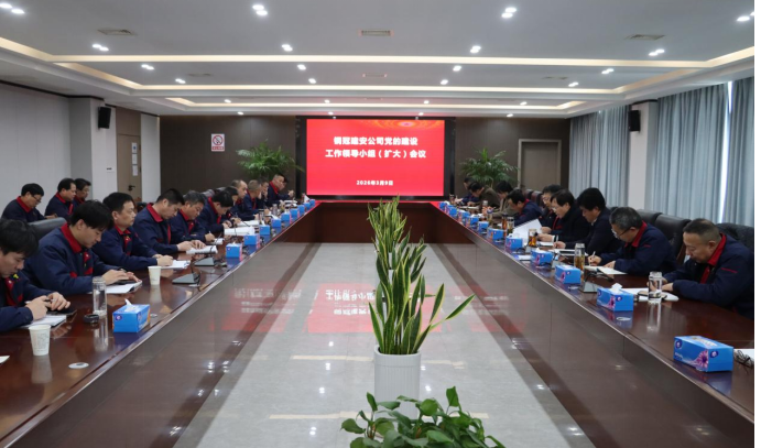 公司召開黨的建設工作領導小組 (擴大)會議 公司召開黨的建設工作領導小組 (擴大)會議